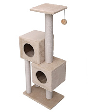 Cat House Комплекс "Двойной домик", 127 см, хлопок